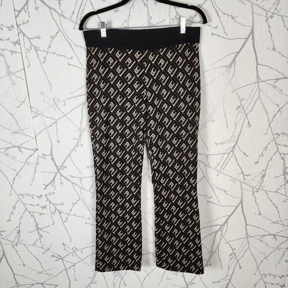 Raffaelo Rossi Monogram Stretch Knit Macy 7/8 Bootcut Pants - Picture 3 of 10